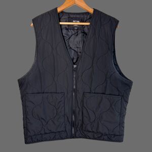 Navy Yard Workwear Quilted Zipper Vest